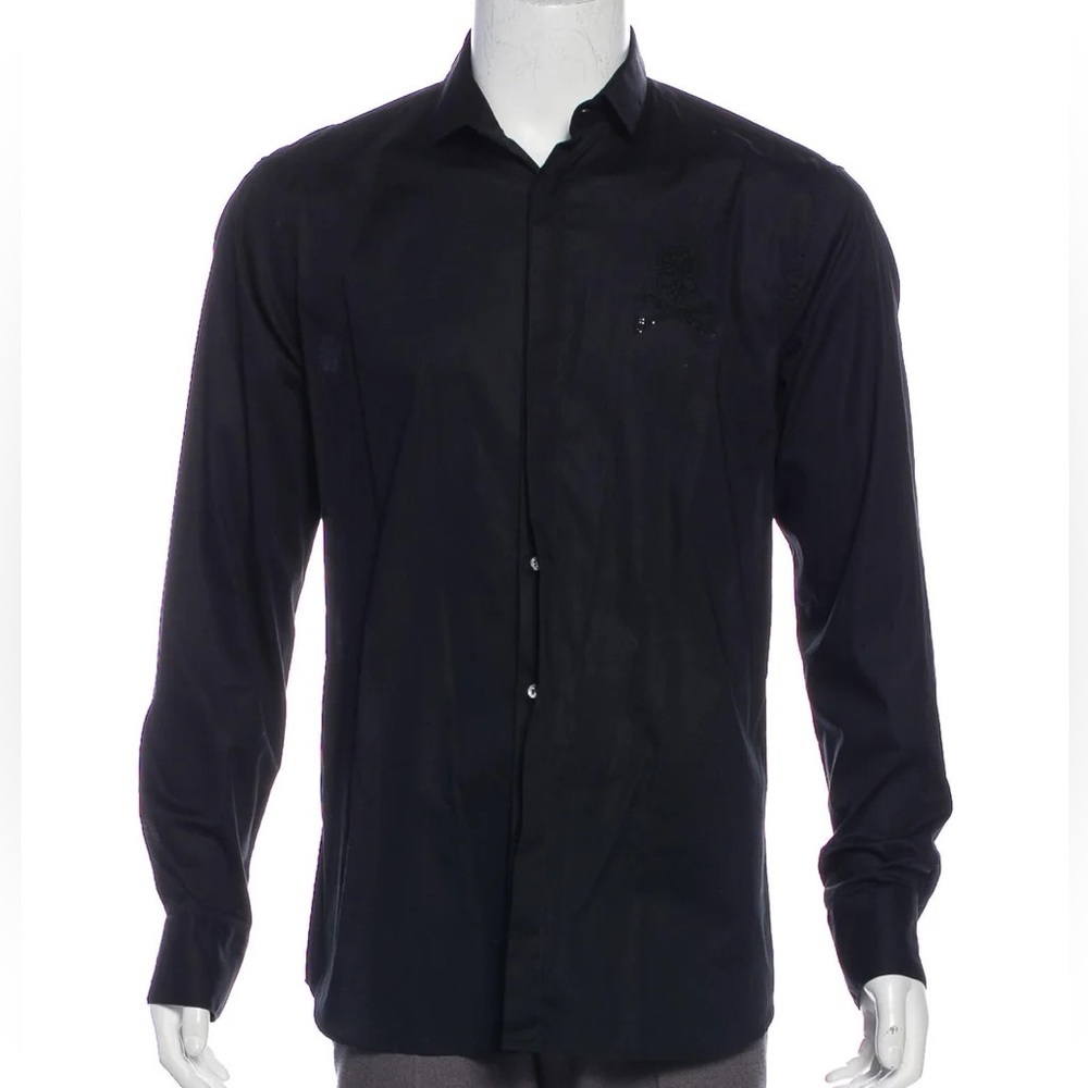 PHILIPP PLEIN Platinum Cut Skull Shirt Size: XL